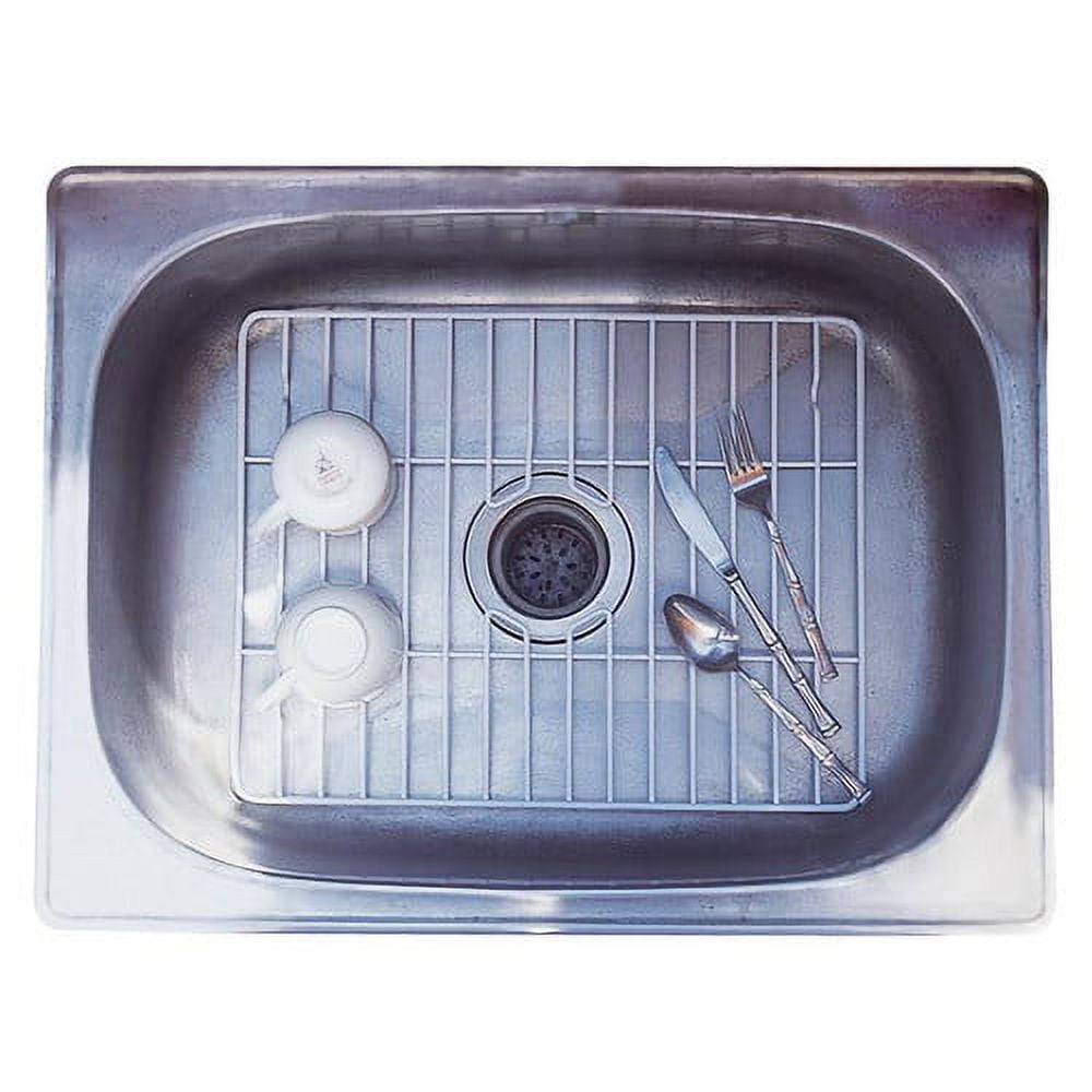 Homebasix 0608059 Sink Protector Rack, 12.50 x 16 in., Steel White