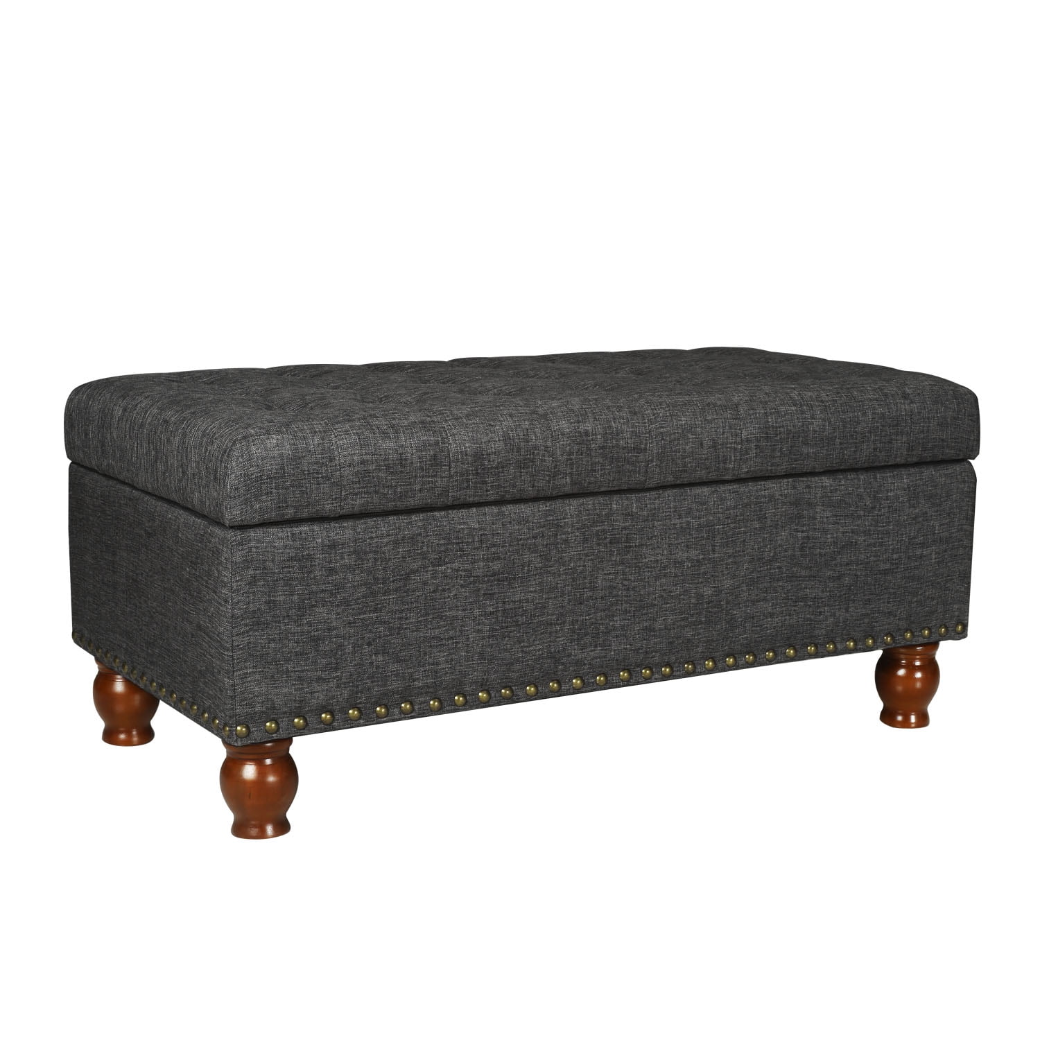 Homebeez Home Life Lift Top Ottoman Storage Bench,Upholstered Folding