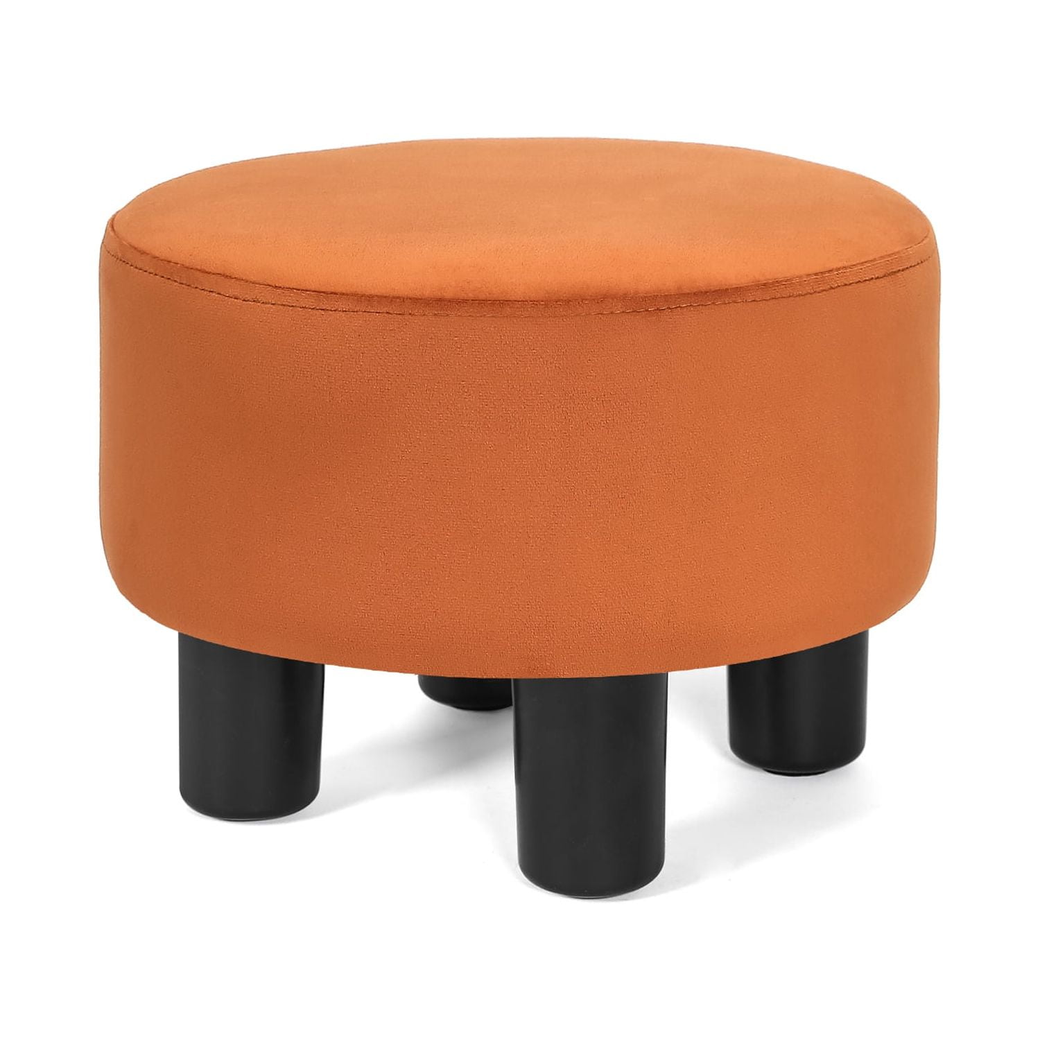 Homebeez Round Footstool Small Upholstered Ottoman Sofa Footrest Stool