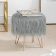 thumbnail image 1 of Homebeez Round Ottoman Footrest Makeup Vanity Stool Side Table, Dressing Table Seat, Pouf Couch Stool, 1 of 5