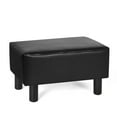 Homebeez Small Footstool Ottoman,Modern Rectangle Chair Foot Rest Foot