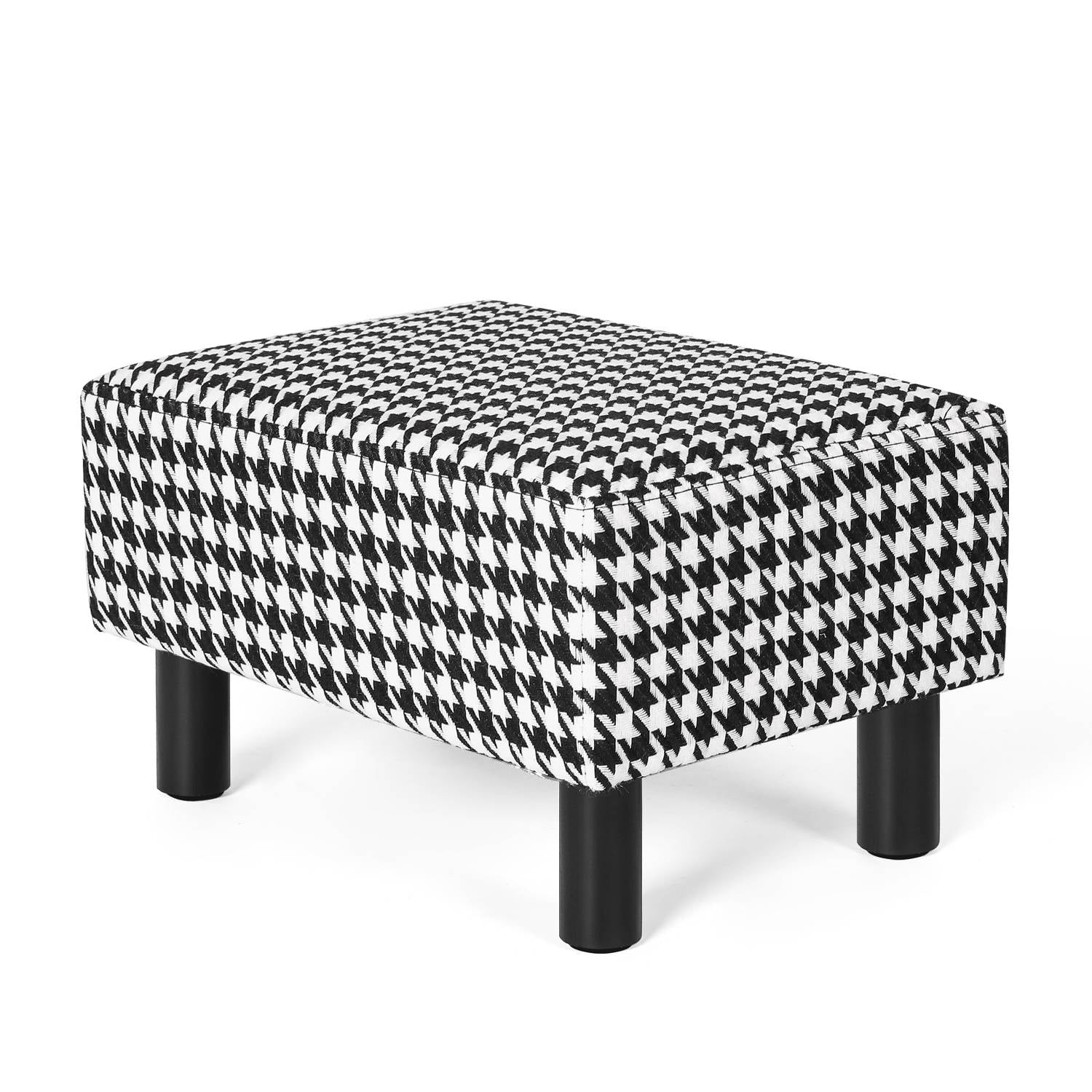 Homebeez Small Rectangle Foot Stool,Ottoman Footrest Stool with Non-Skid  Plastic Legs,Small Step Stool for Couch, Desk, Office, Living Room, Dogs