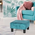 thumbnail image 1 of Homebeez Small Rectangle Foot Stool,Ottoman Footrest Stool with Non-Skid Plastic Legs,Small Step Stool for Couch, Desk, Office, Living Room, Dogs, 1 of 5