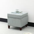 thumbnail image 1 of Homebeez Upholstered Tufted Storage Ottoman Footstool,Storage Cube Seat Foot Rest Stool, 1 of 5