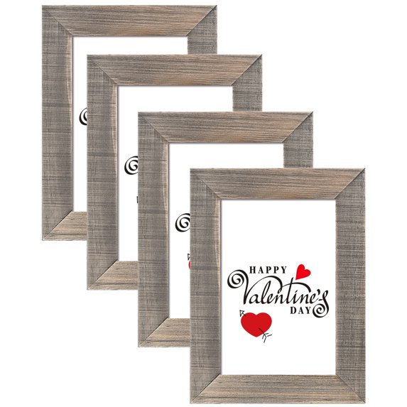 Homebeez Wood Picture Photo Frame 4"*6" Tabletop and Wall Mounted Display