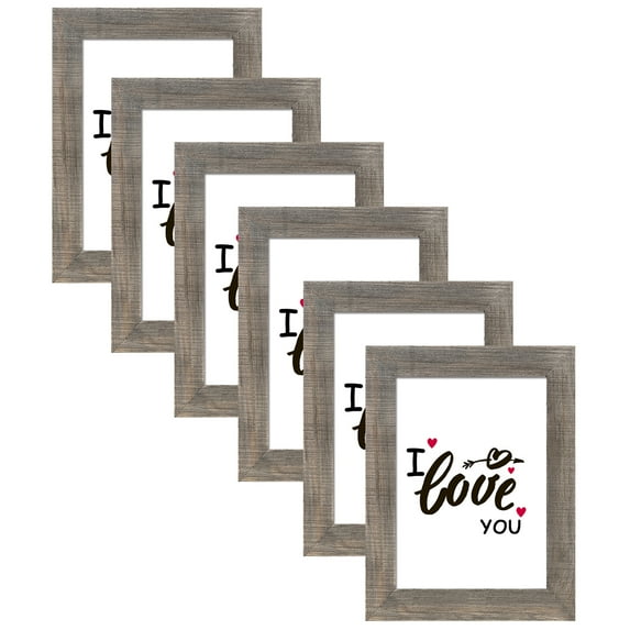 Homebeez Wood Picture Photo Frame 5" x 7" Tabletop and Wall Mounted Display