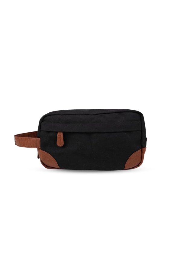 Toiletry Bag with Hanging Dopp Kit for Men, Water Resistant, Large Capacity Canvas Shaving Bag Perfect for Travel Toiletries Accessories - 10 Inch - Black