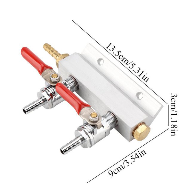 Homebrew Beer Gas Distributor Air Distributor Splitter 5/16\" Barb