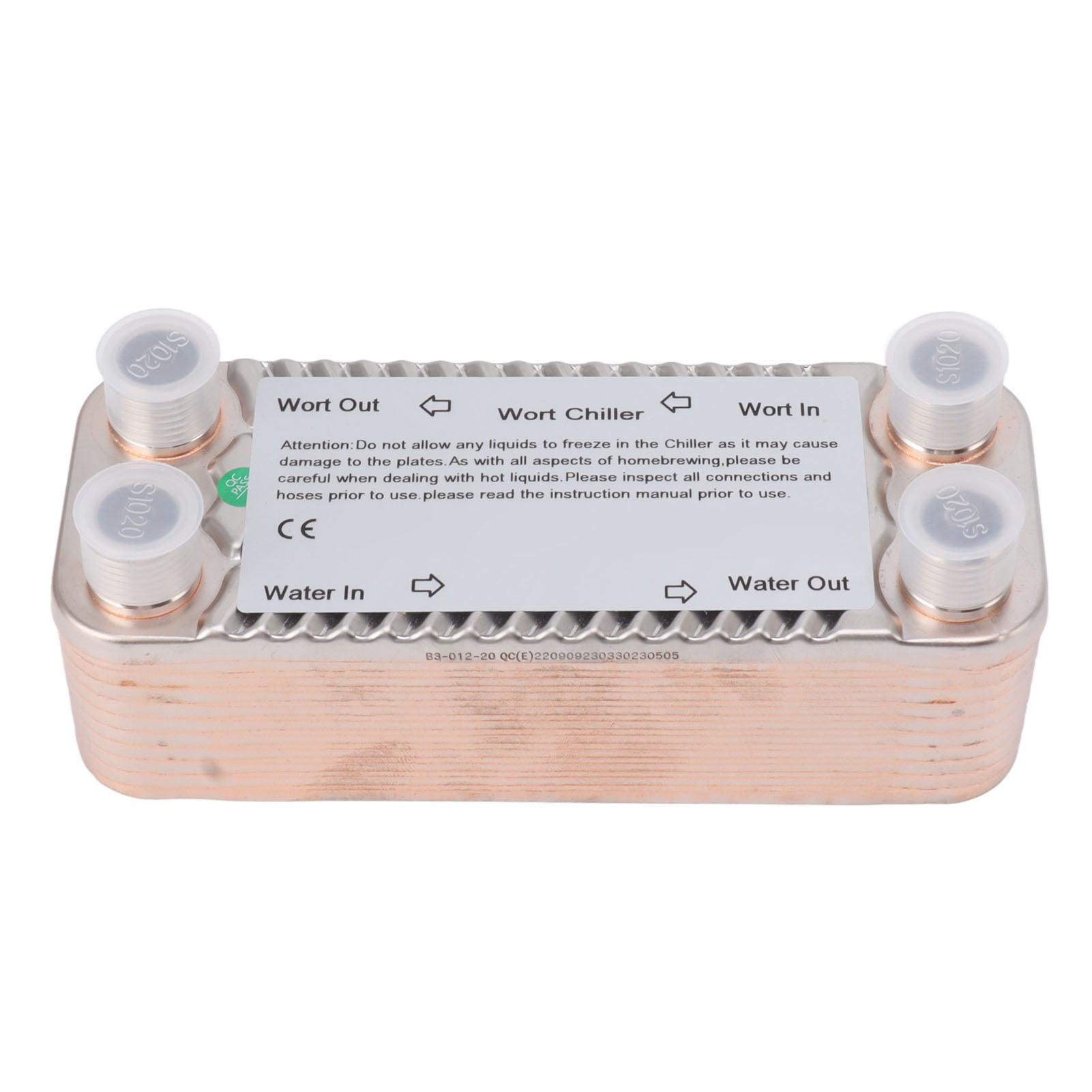 Homebrew Heat Exchanger, Homebrew Wort Chiller NPT1/2 Ultra Efficient For Party