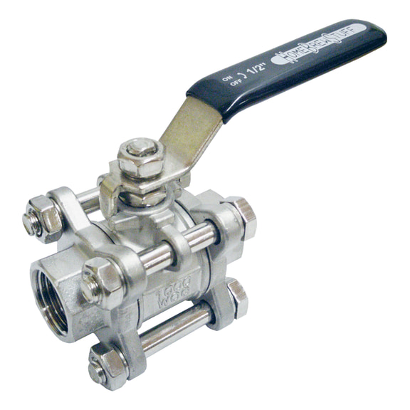 Homebrewstuff 1/2" 3 Piece Ball Valve Sanitary Stainless Steel Homebrew for Brew Kettles