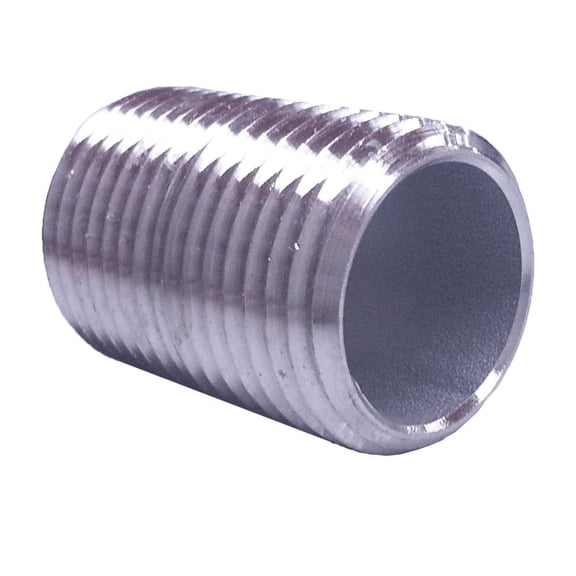 Homebrewstuff 1/2" Threaded Close Nipple - 1" Length Homebrew