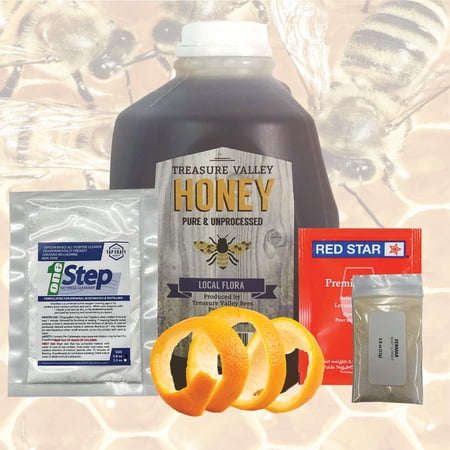 Homebrewstuff 1 Gallon Orange & Honey Mead Making Refill Kit Homebrew Recipe Batch