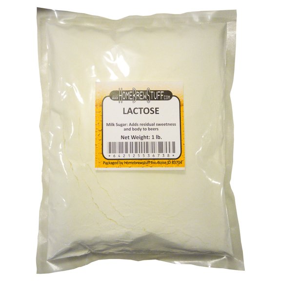 Homebrewstuff 1 LB Lactose Powder (Milk Sugar) Homebrew Beer Sweet Cream Stouts Non-Fermenting