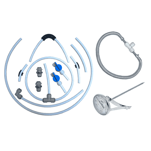 Homebrewstuff 5 Gallon Mash Tun & HLT Conversion Parts Kit For Homebrew
