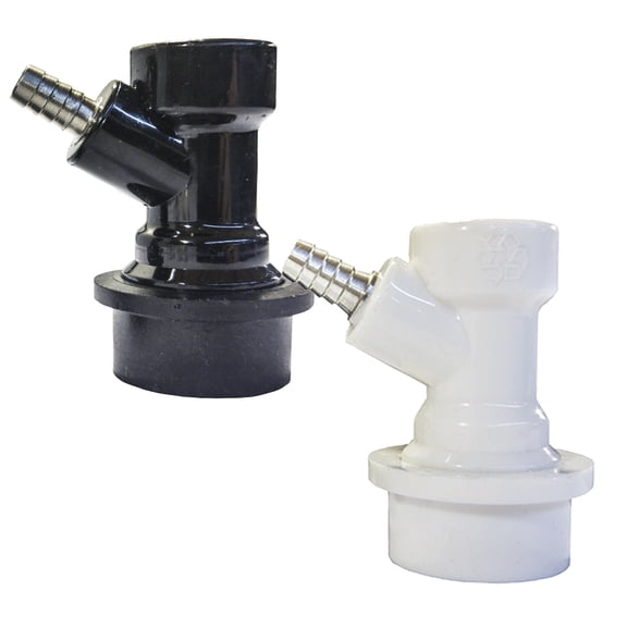 Homebrewstuff Ball Lock Barb Set Corny Keg Homebrew Tap - Gas In, Beer Out - Draft Beer Soda