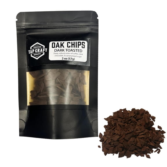 Homebrewstuff Oak Chips - Dark (Heavy) Toast - 4oz Homebrew Beer, Wine, Spirits Aging