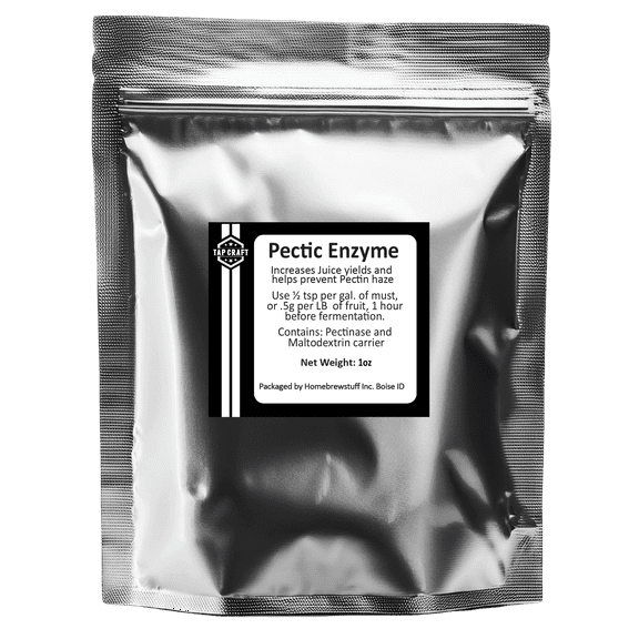 Homebrewstuff Pectic Enzyme 1oz Clarifying Additive for Homebrew Beer, Wine, and Cider Making Improves Clarity & Flavor