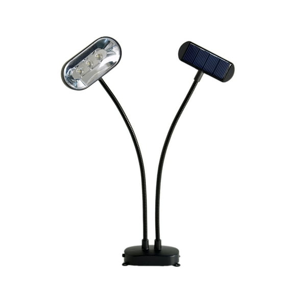 Homebrite Solar Homebrite Set of 2 Solar Dual Head Lite-Anywhere Spot Light