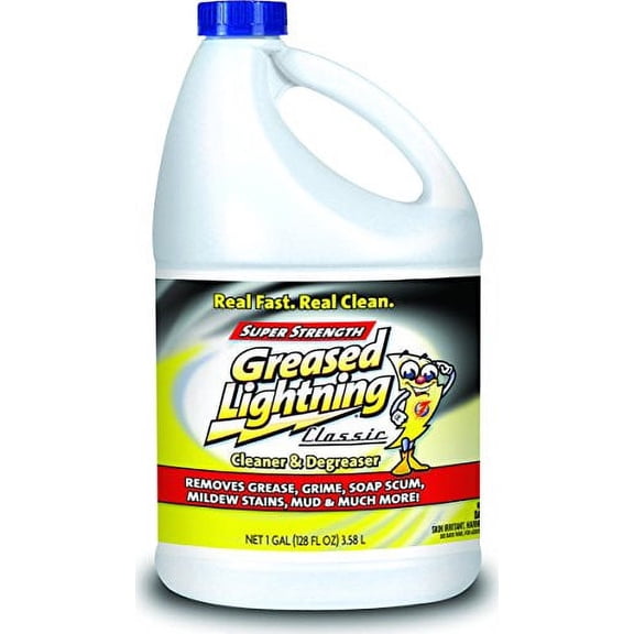 Greased Lightning Super Strength Cleaner and Degreaser Classic Multi-Surface Cleaning Solution 1 Gallon (128 fl oz)