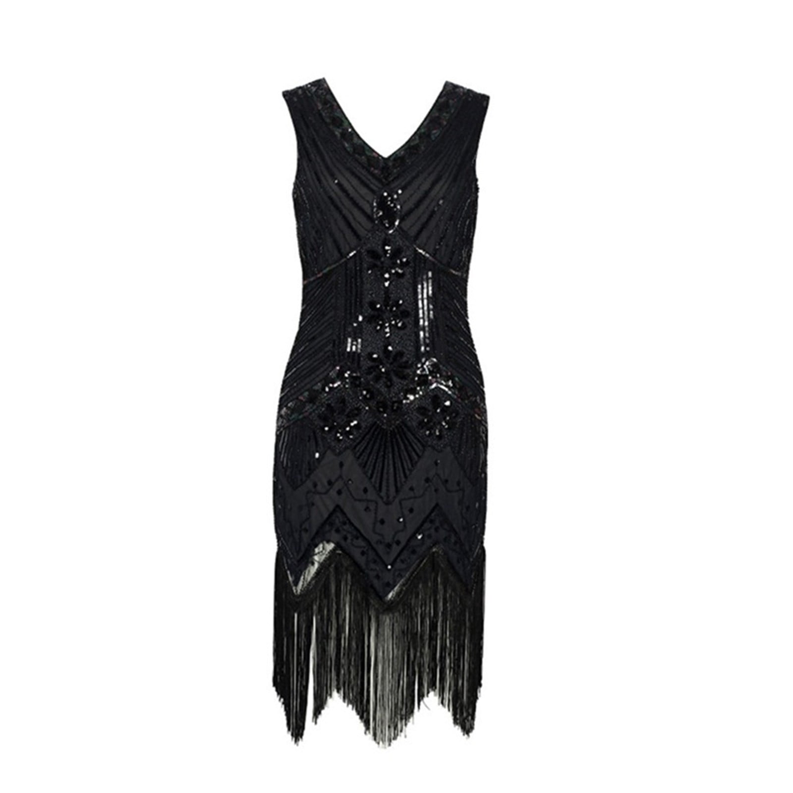 Homecoming Dresses Dgankt Women's 1920s Dress 20s Sequins Beaded Fringe  Great Dress for Party - Walmart.com