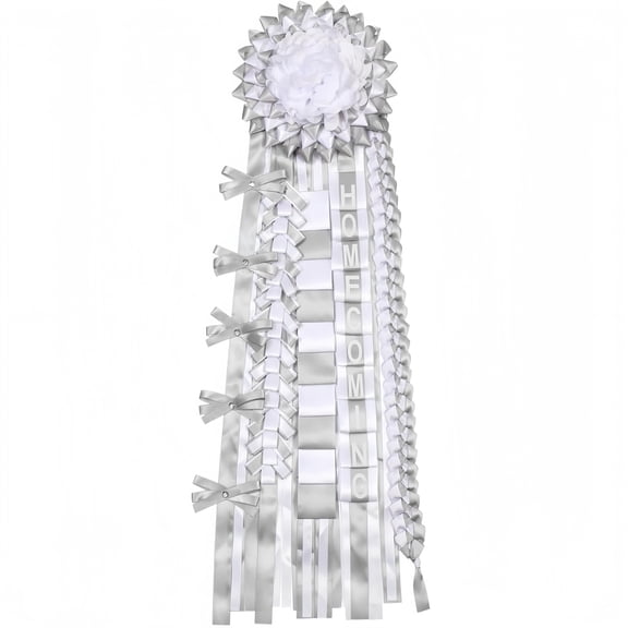 Homecoming Mum 36 Inch Braided Ribbon, Classic Back to School Accessory for Homecoming Week Football Cheerleading Prom Dance Pep Rally Celebration, 1 Pack