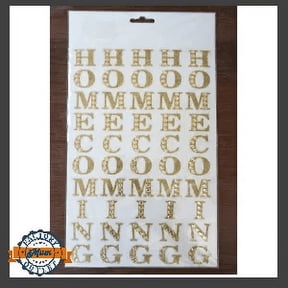 Homecoming Rhinestone Sticker Sheet 1" GOLD Mum Factory Outlet