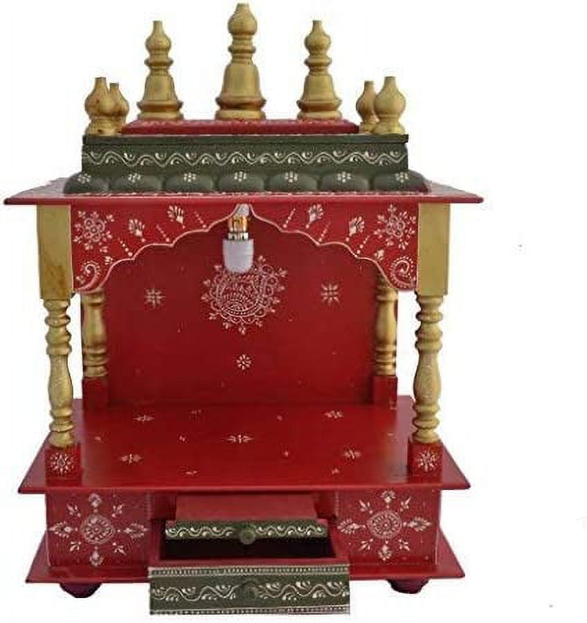 Homecrafts LED Light Home Temple/Pooja Mandir/Wooden Temple/Temple for
