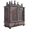 thumbnail image 1 of Homecrafts Wooden Temple for Home (18x12x24-inch, Red), 1 of 7