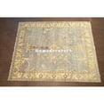 thumbnail image 1 of HomedecoreIN Light Blue Yellow Hand-Knotted Wool Printed Area Rugs For Living Room, Bedroom, Hallway And Any Room (8X10 FT), 1 of 5