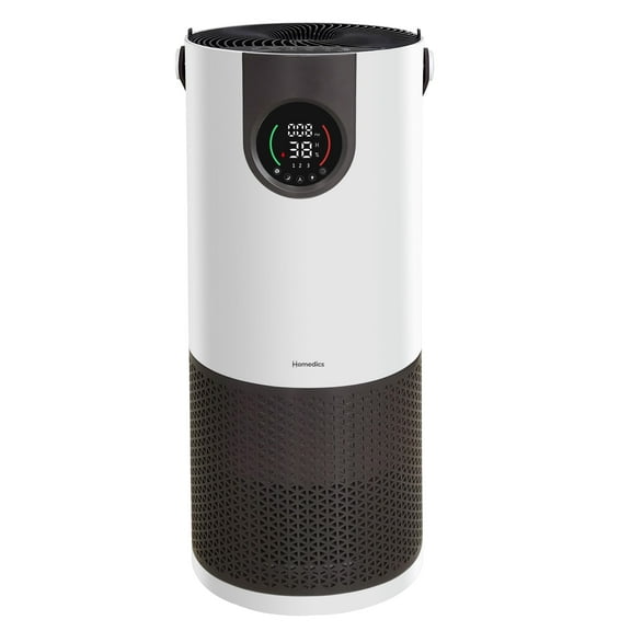 Homedics 2-in-1 Air Purifier & Humidifier, with Digital Particle Sensor, Color-Coded Indoor Air quality