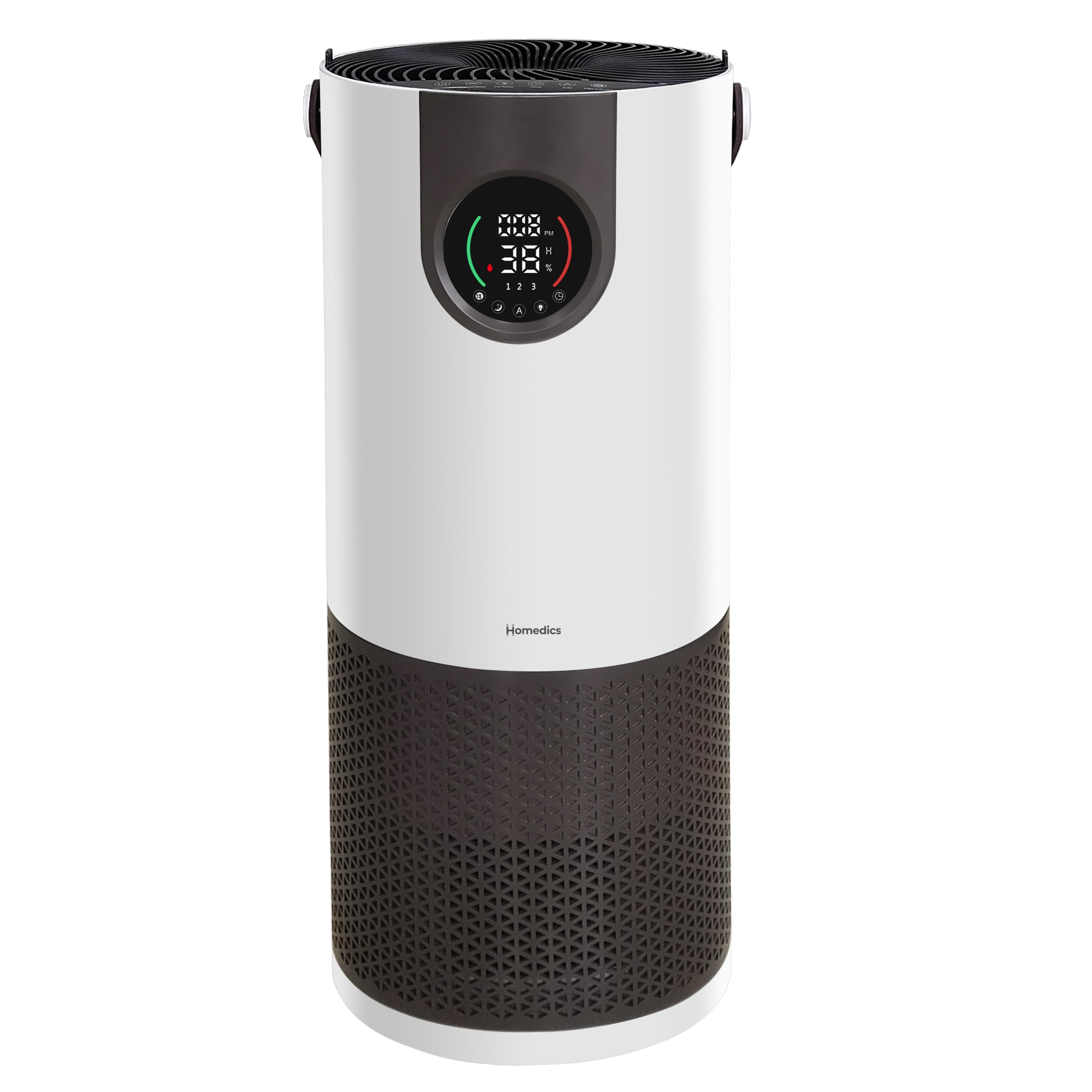 Homedics 2 in 1 Air Purifier Humidifier with Digital Particle Sensor Color Coded Indoor Air Quality Size Large