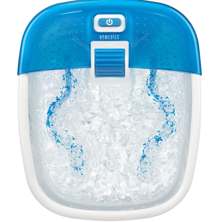 HoMedics Bubble Bliss Deluxe Foot Spa with Heat Jet, Massage Water, Heated Massager - Blue