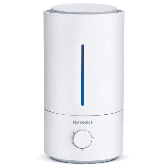 Homedics, Cool Mist Ultrasonic, Easy Top Fill Humidifier with up to 44 Hour Run Time, UHE-CMTF20, White