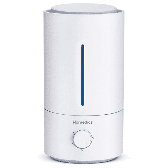 Homedics, Cool Mist Ultrasonic, Easy Top Fill Humidifier with up to 44 Hour Run Time, UHE-CMTF20, White