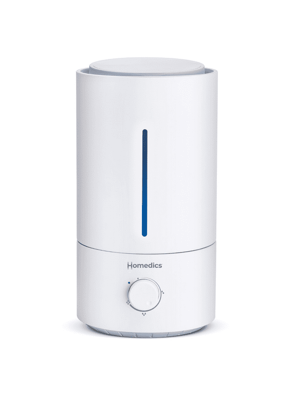 Homedics, Cool Mist Ultrasonic, Easy Top Fill Humidifier with up to 44 Hour Run Time, UHE-CMTF20, White