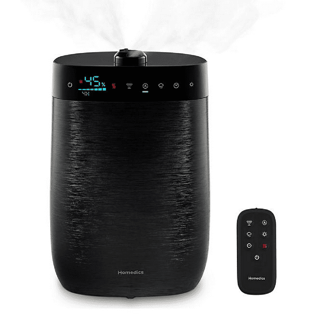 Homedics UHEWMTF342BK Deluxe Ultrasonic Humidifier, 1.50 Gallon Tank