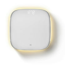 Homedics Essential Glo, Digital Bathroom Scale, Motion-Sensing Ambient Center Illumination, Sleek Tempered Glass, High-Precision Weight Measurement Up to 400 lbs, Sustainable Design, White