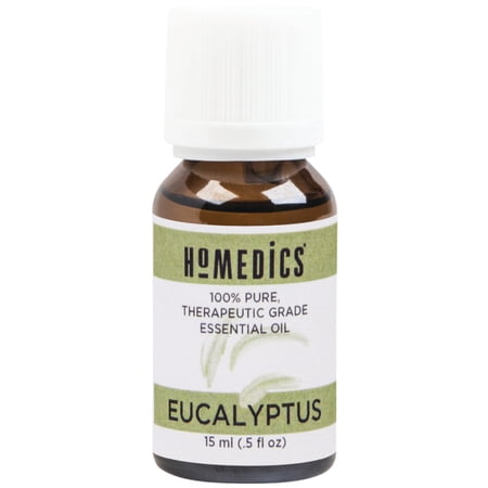 Homedics Eucalyptus Essential Oil 15ml, purifying scent,100% PURE ESSENTIAL OIL