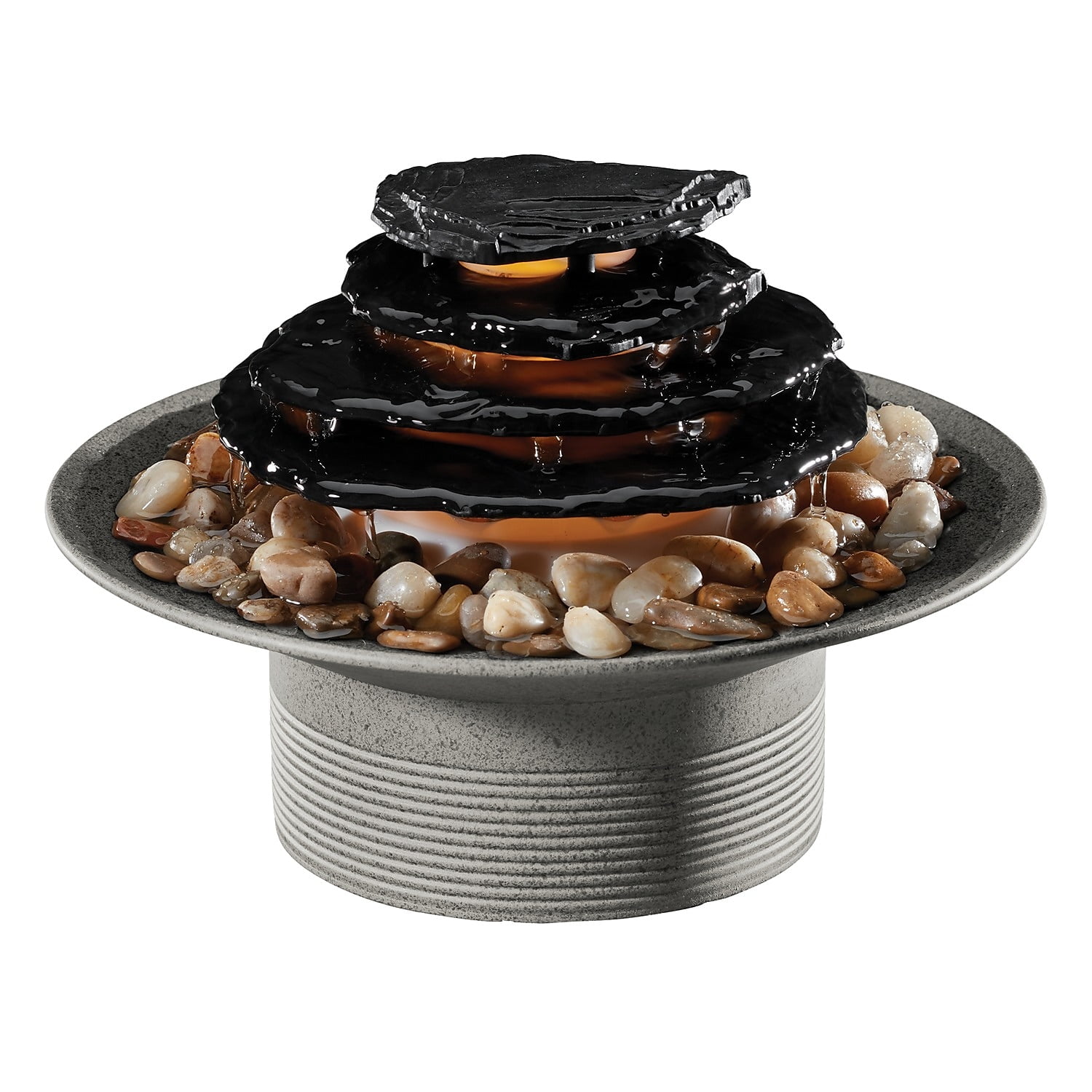 Homedics Gray Mirra Zen Tabletop Relaxation Fountain (WFL200NL