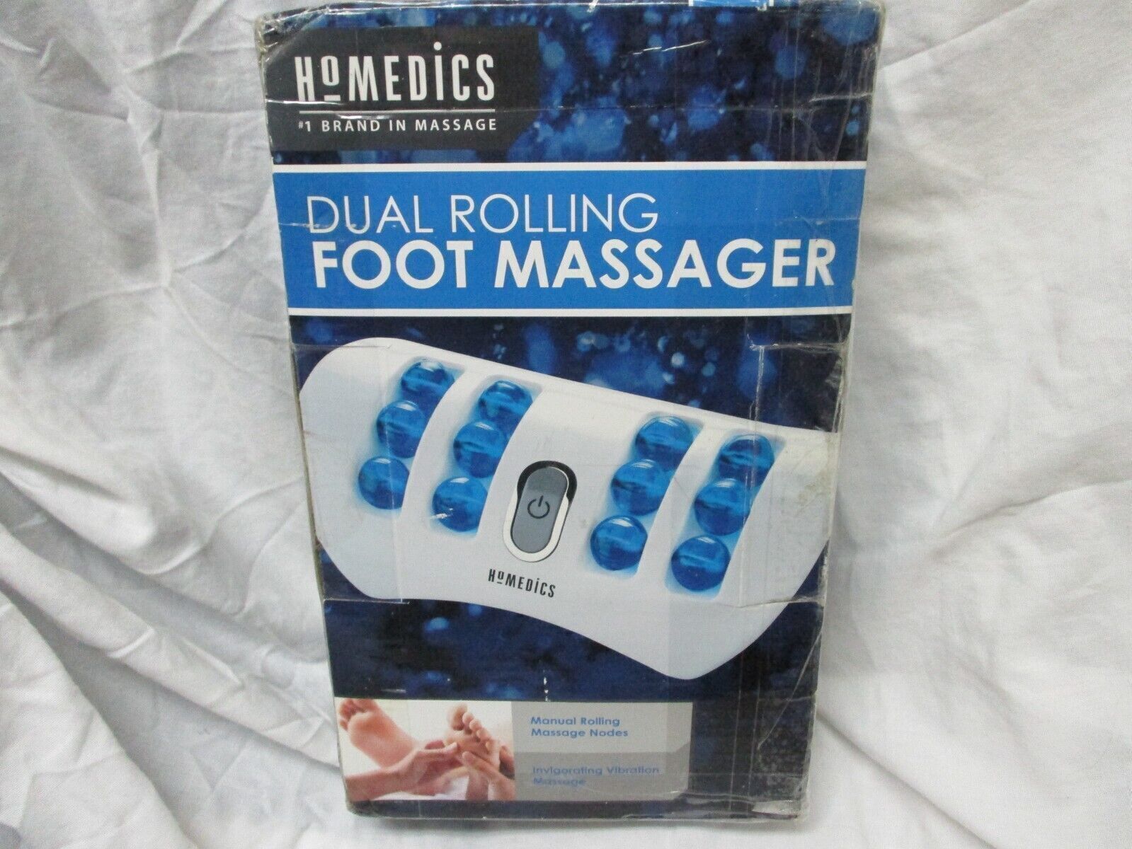 Homedics Massage Dual Rolling Foot Massager FMV200 Vibrating Balls