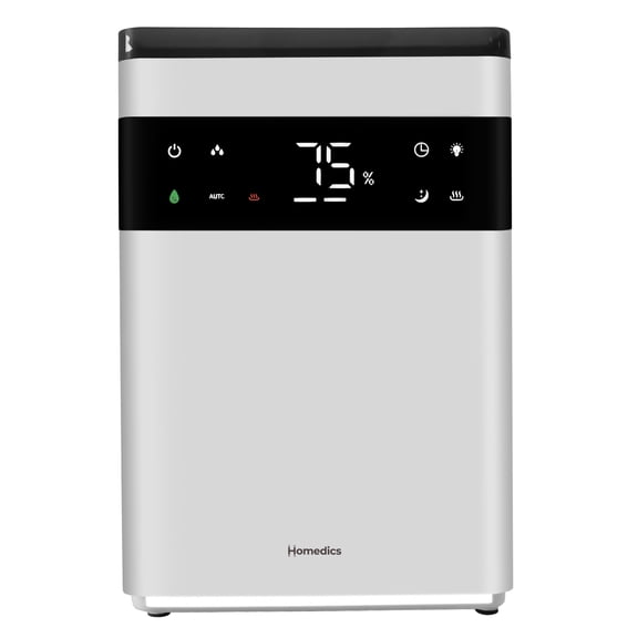 Homedics Premium Warm & Cool Mist Ultrasonic Topfill Humidifier, 58 Hour Runtime