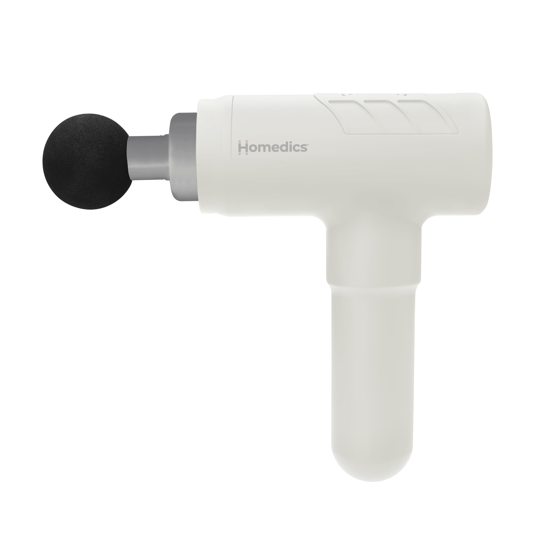 Homedics Rechargeable Therapist Select Percussion Deep Tissue Massage Gun, White HHP-680-WT
