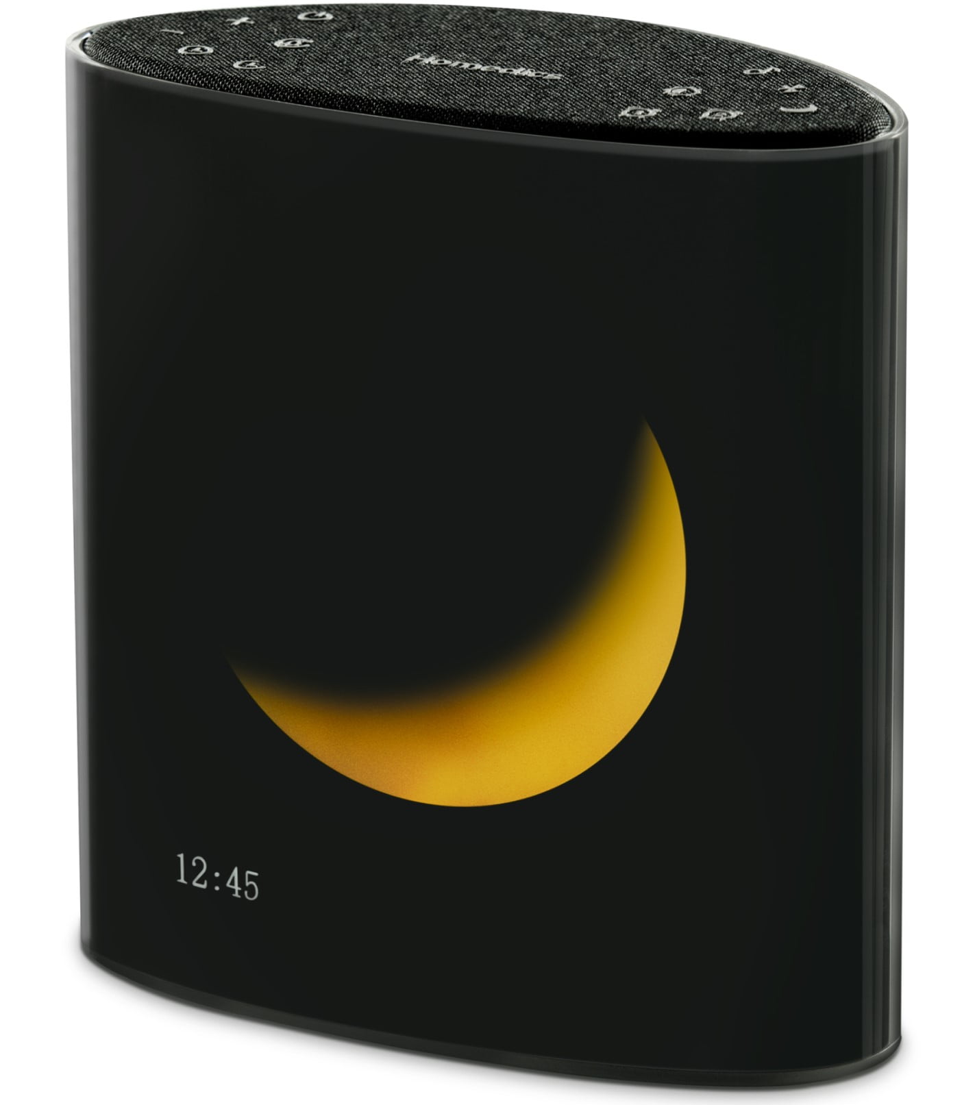 Black Moon Display Sound Machine and Alarm Clock with 18 Sounds