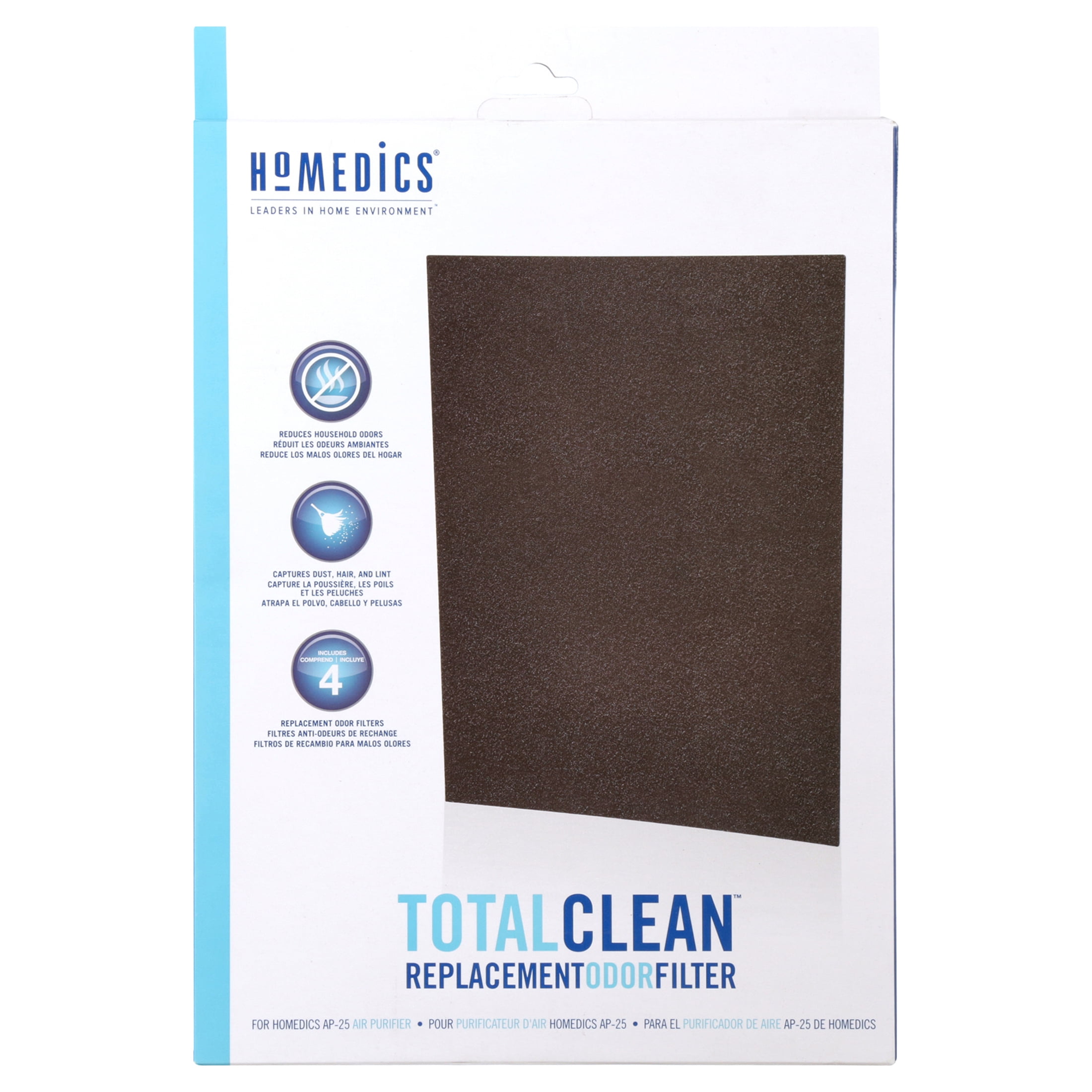 Homedics TotalClean Replacement Odor Filter with Activated Carbon