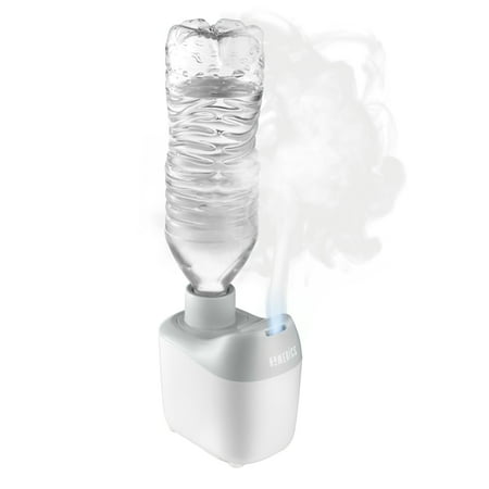 Homedics, Total Comfort Portable Travel Ultrasonic Humidifier , 9 Hour Runtime, Uses Standard Water Bottles, 54 sq/ft coverage area