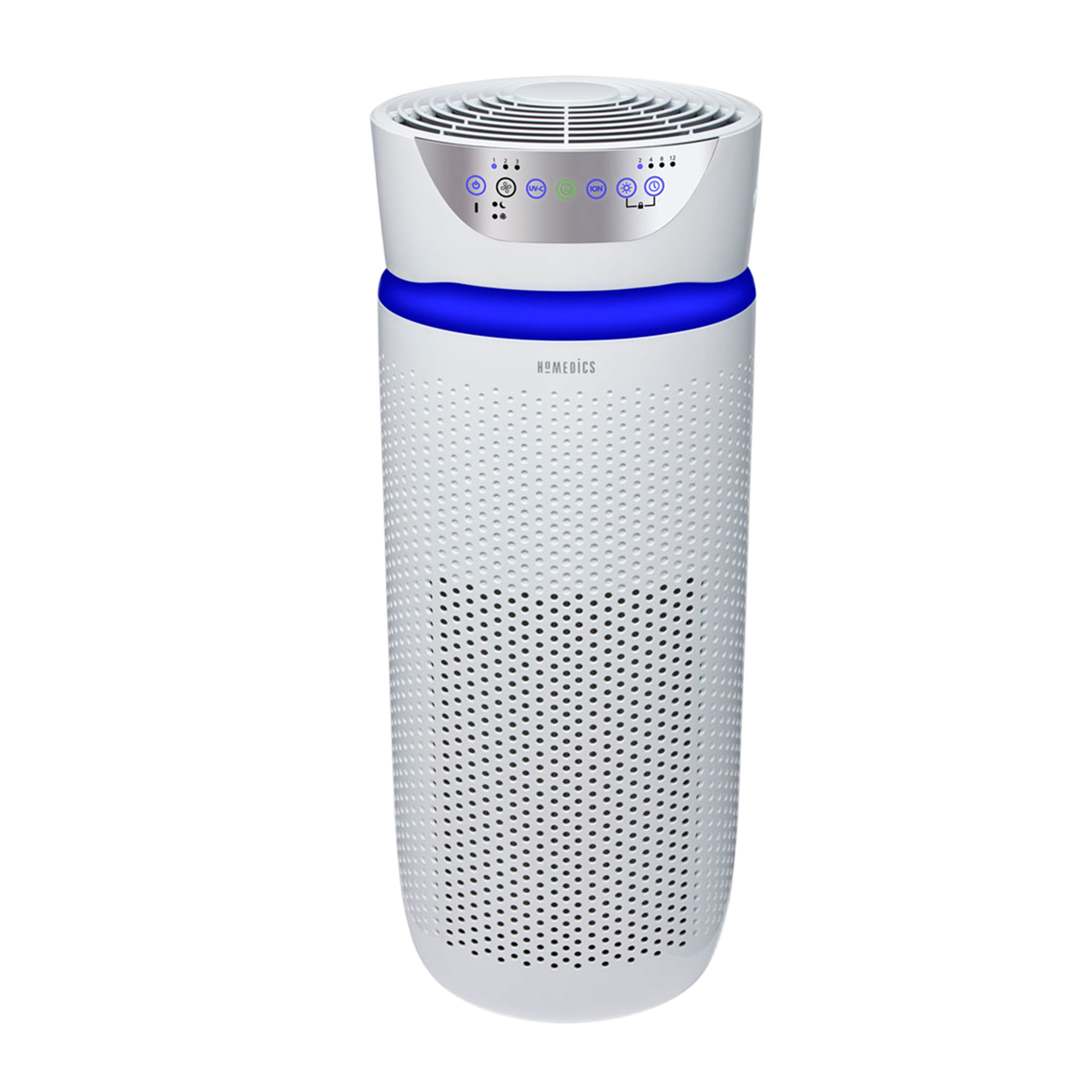 Homedics TotalClean Deluxe Tower Air Purifier , HEPA Air Purifier, UVC