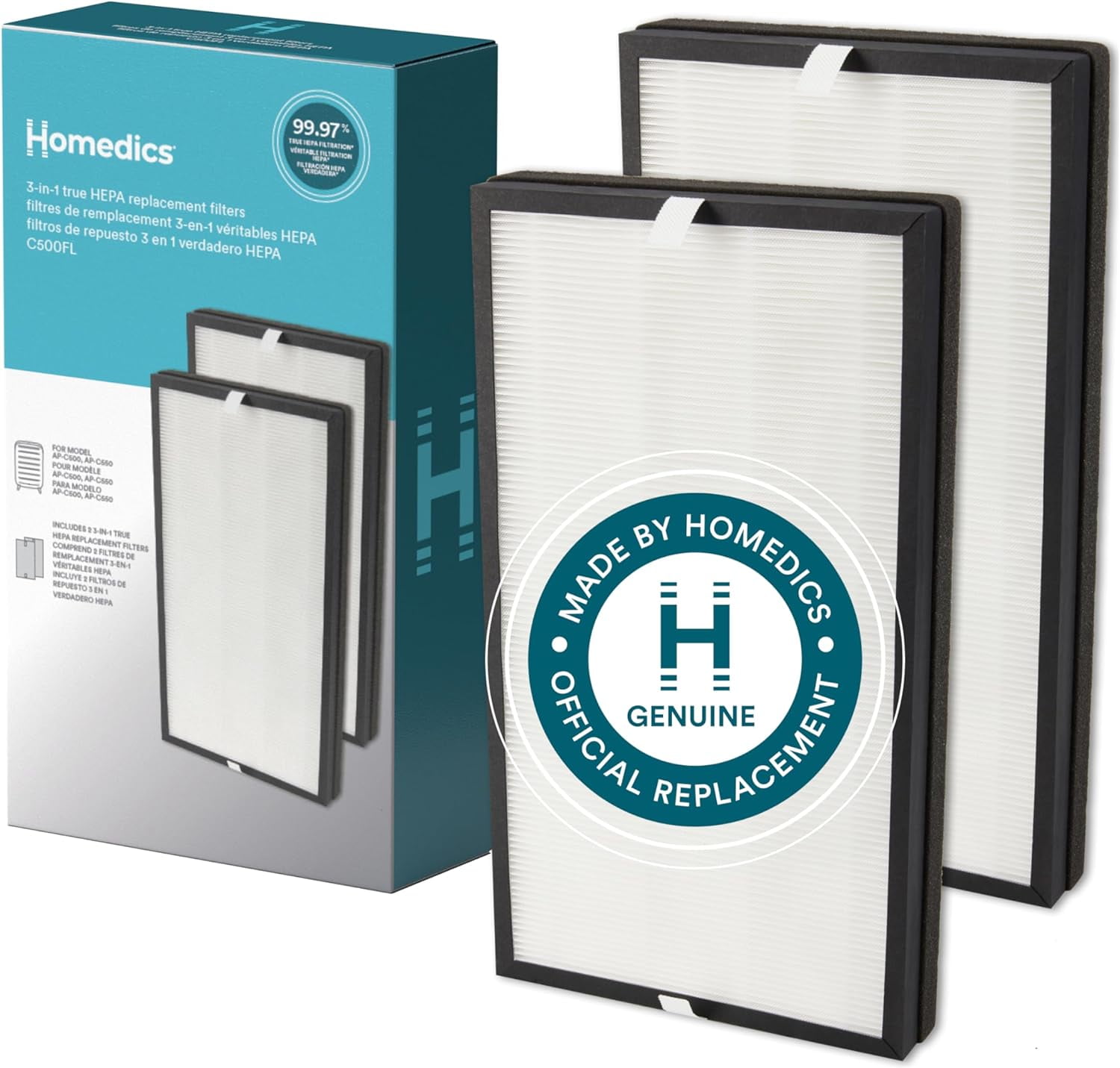 Homedics True HEPA Replacement Filter with Activated Carbon