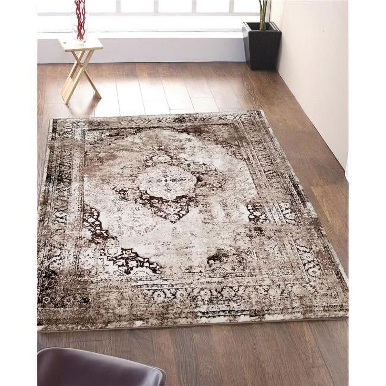 Homedora HD-JC1798-GRY-BLC 5 x 7 ft. Discount World Modern