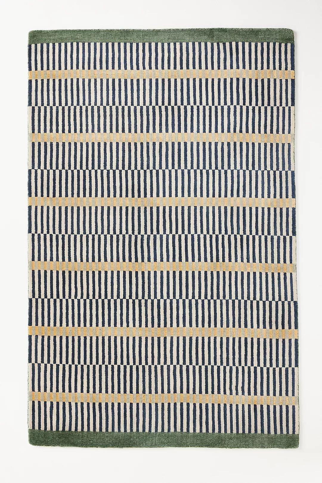 Homee Hand-Loomed Wool and Jute Blend Geometric Striped Rug Woollen Rugs Available In All Sizes 5x8 ft 6x9 ft 8x10 ft
