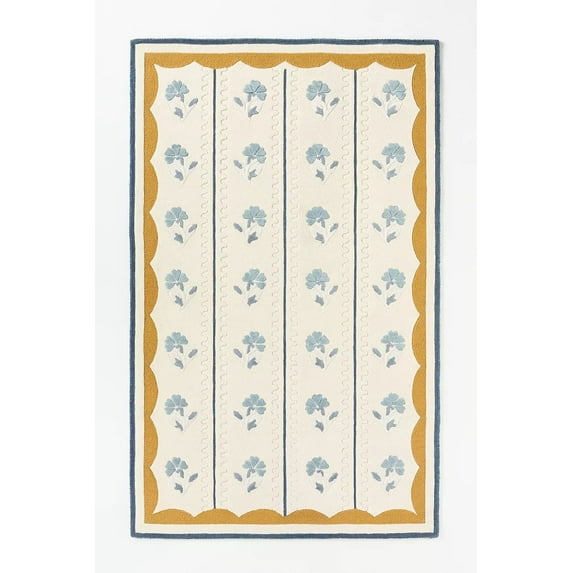 Homee Hand Tufted Woollen Rugs EssexvWool Blend Floral Rug Available In All Sizes 5x8 ft 6x9 ft 8x10 ft